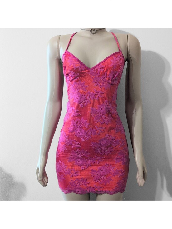 Victoria's Secret Other - 90's Victoria's Secret Lace Mini Dress